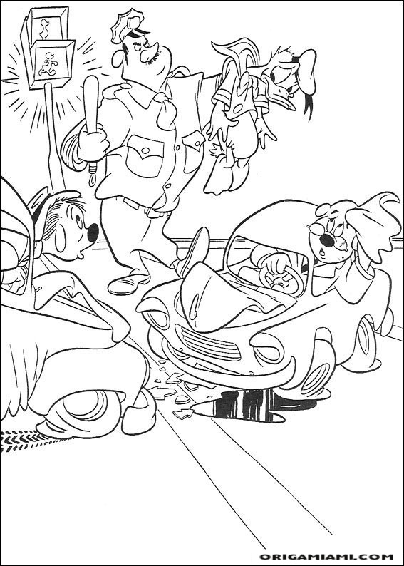 Donald duck coloring page (14)