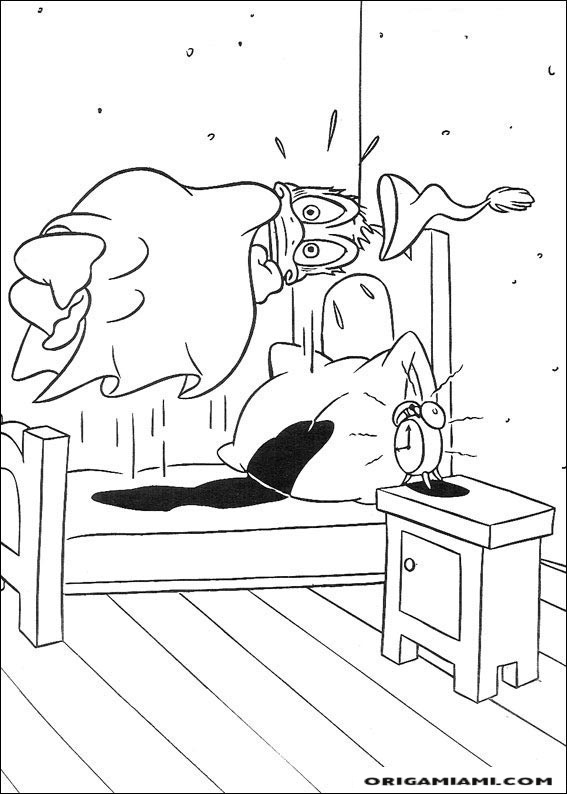 Donald duck coloring page (16)