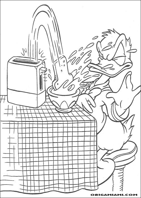 Donald duck coloring page (18)