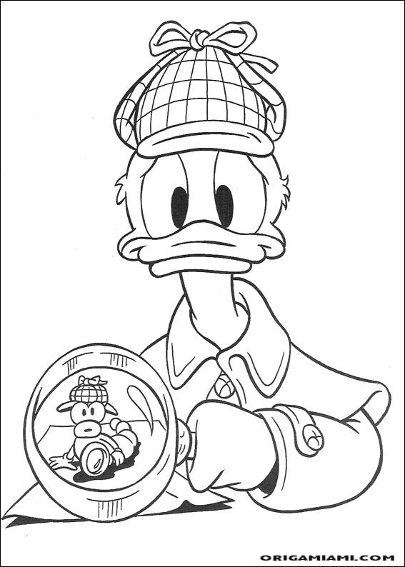 Donald duck coloring page (20)