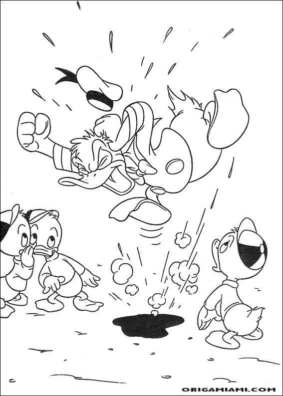 Donald duck coloring page (21)