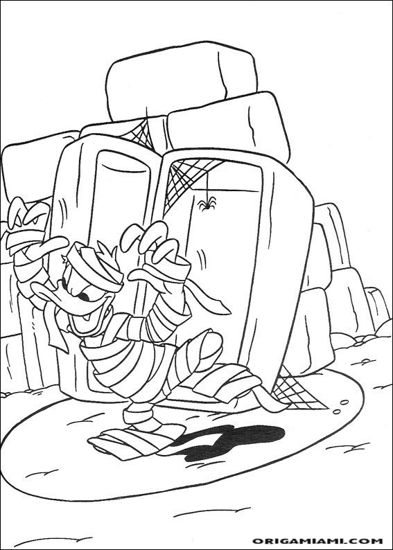 Donald duck coloring page (25)