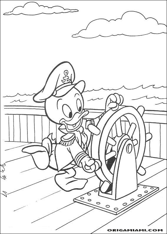 Donald duck coloring page (28)