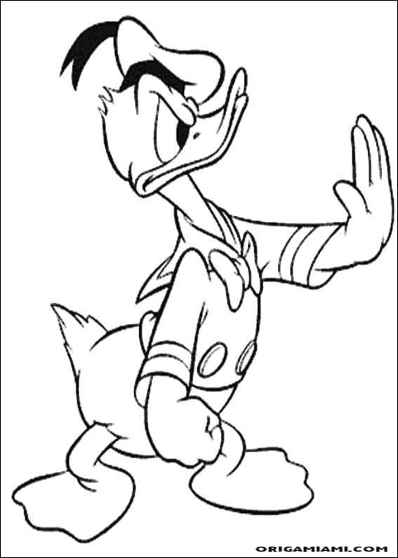 Donald duck coloring page (3)