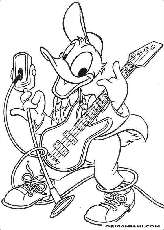 Donald duck coloring page (36)