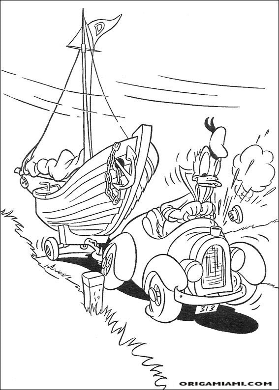 Donald duck coloring page (37)