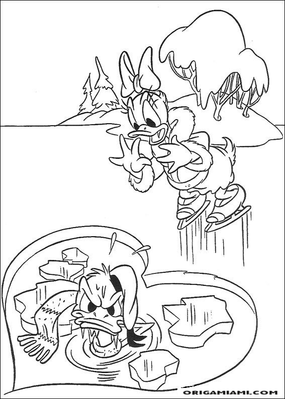 Donald duck coloring page (38)