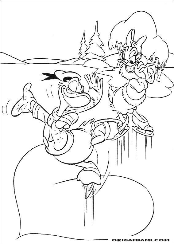 Donald duck coloring page (39)