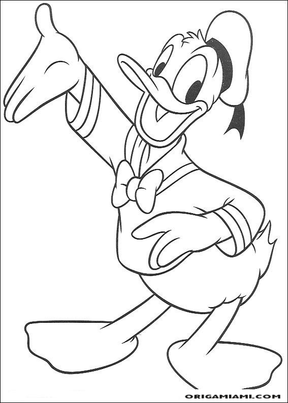 Donald duck coloring page (4)