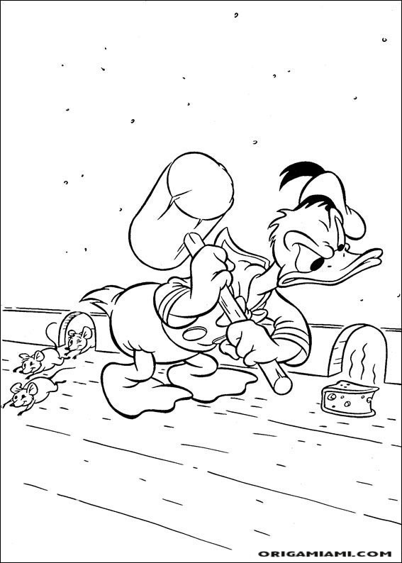 Donald duck coloring page (47)