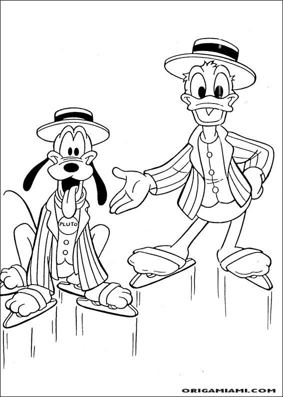 Donald duck coloring page (48)