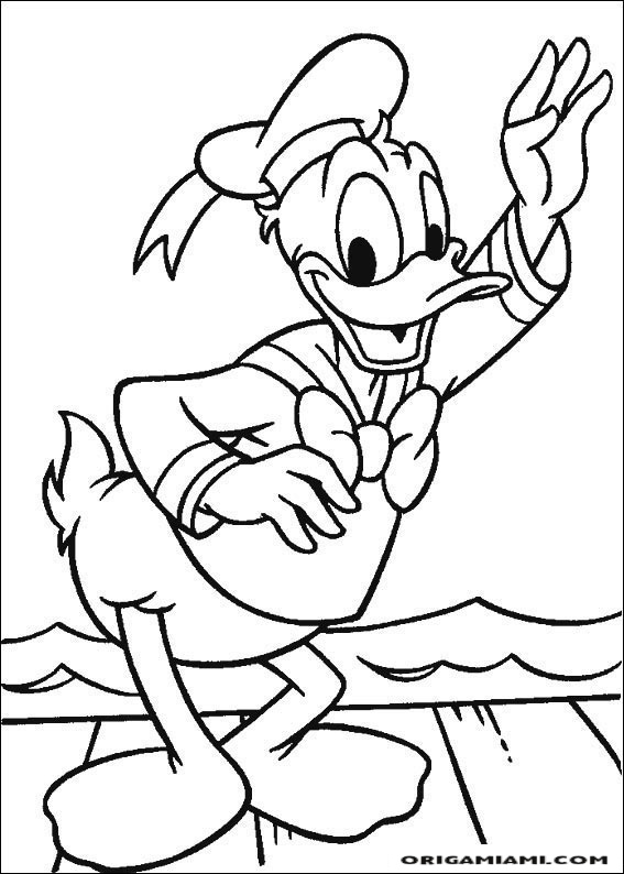 Donald duck coloring page (5)