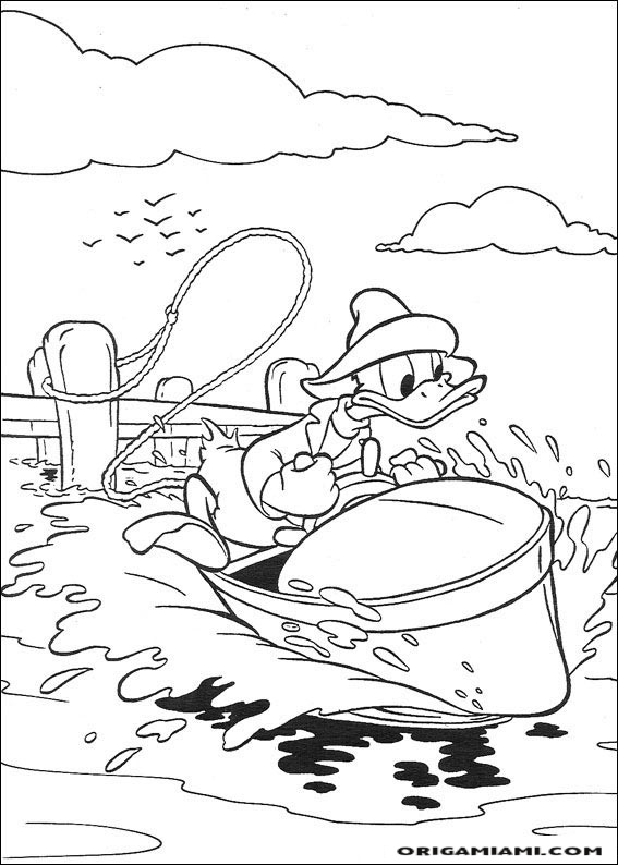 Donald duck coloring page (6)