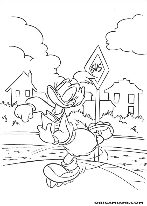 Donald duck coloring page (68)