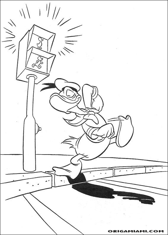 Donald duck coloring page (7)