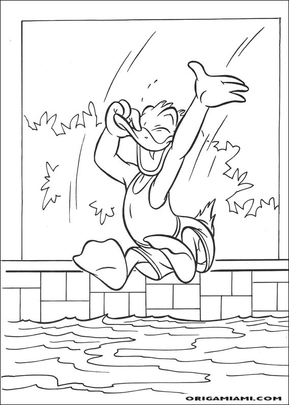 Donald duck coloring page (72)