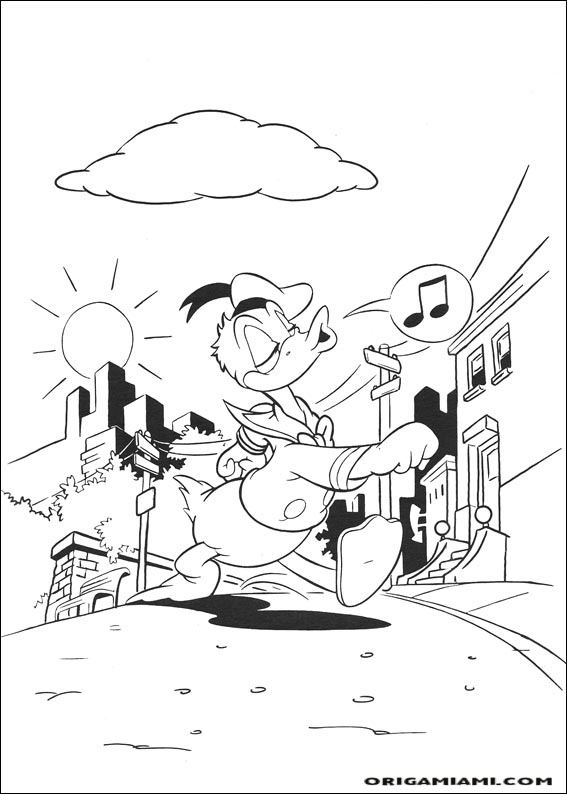 Donald duck coloring page (73)