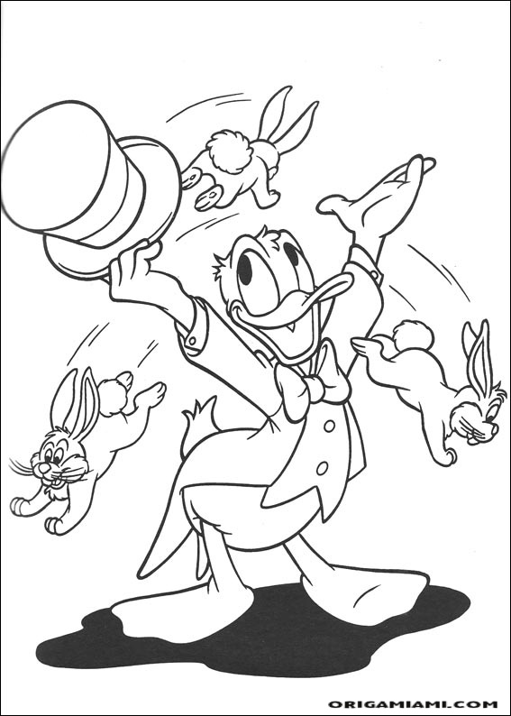 Donald duck coloring page (74)