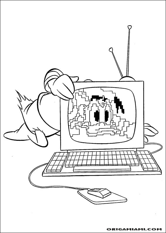 Donald duck coloring page (77)