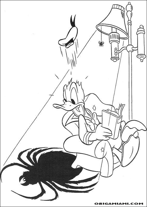 Donald duck coloring page (8)