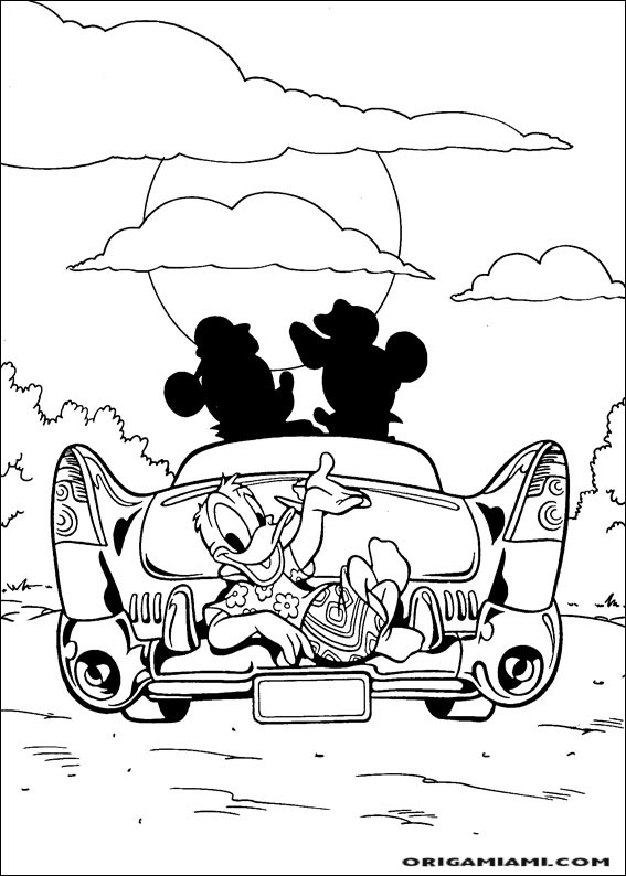 Donald duck coloring page (81)