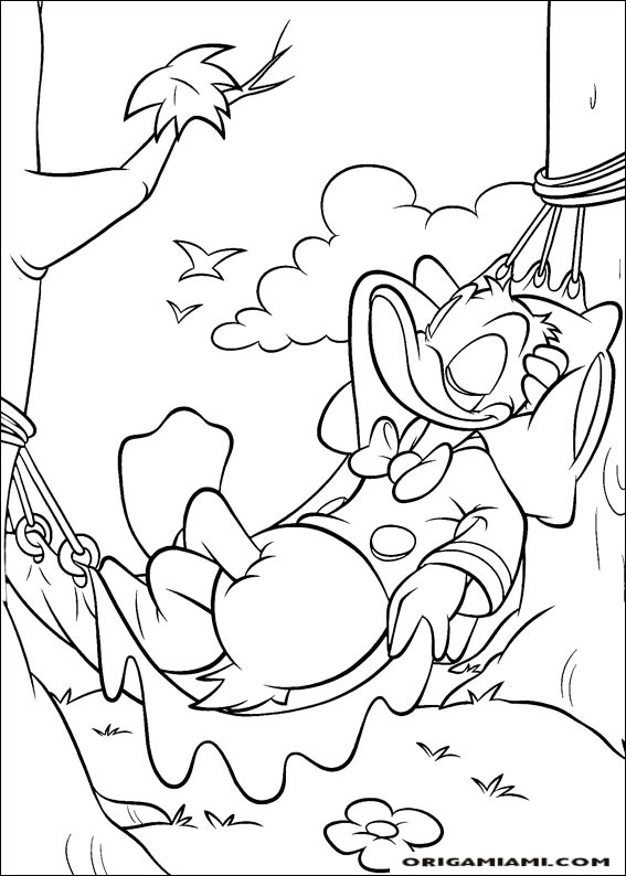 Donald duck coloring page (85)