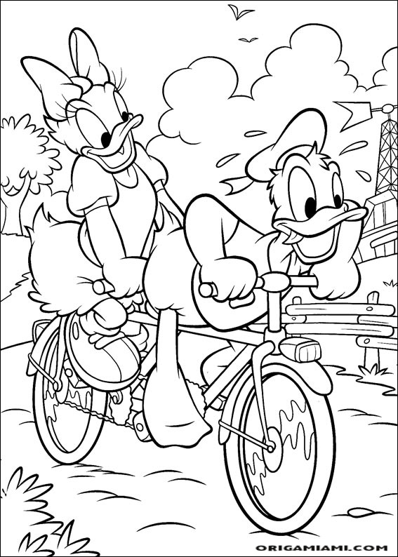 Donald duck coloring page (87)