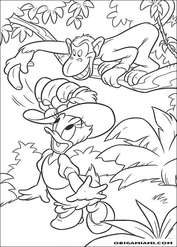 Donald duck coloring page (9)