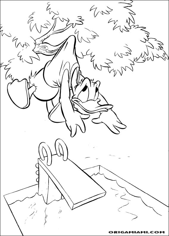 Donald duck coloring page (90)