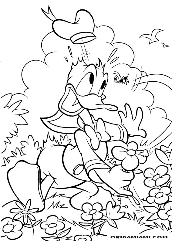 Donald duck coloring page (91)