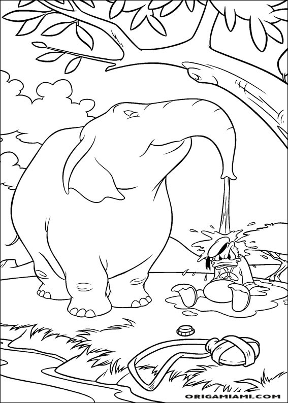 Donald duck coloring page (92)