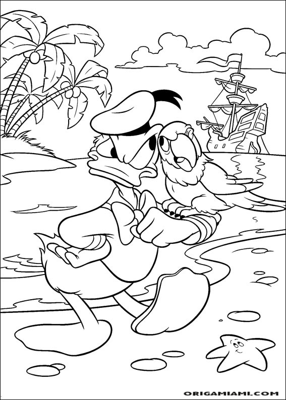 Donald duck coloring page (93)