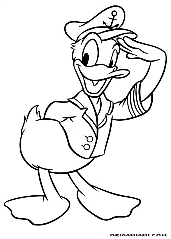 Donald duck coloring page (99)