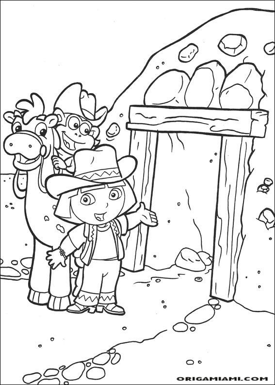 Dora the Explorer coloring page (107)