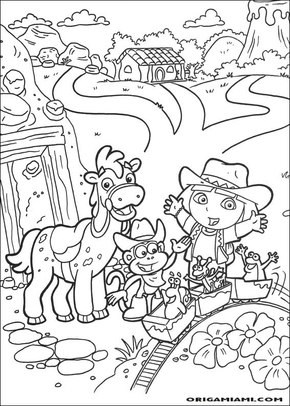 Dora the Explorer coloring page (116)