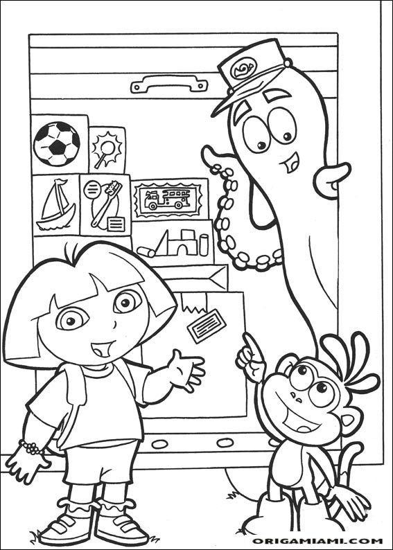 Dora the Explorer coloring page (121)