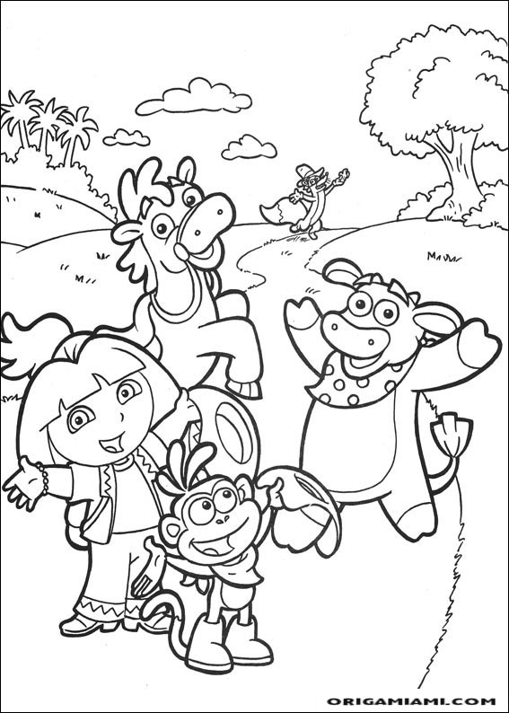 Dora the Explorer coloring page (122)