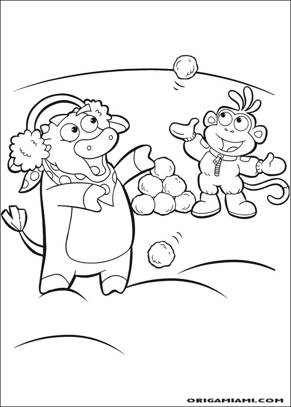 Dora the Explorer coloring page (129)