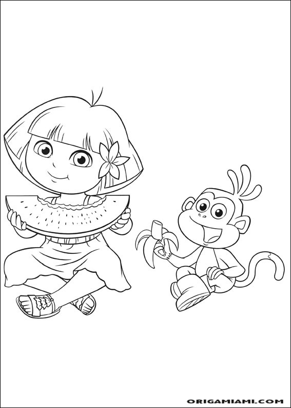 Dora the Explorer coloring page (136)