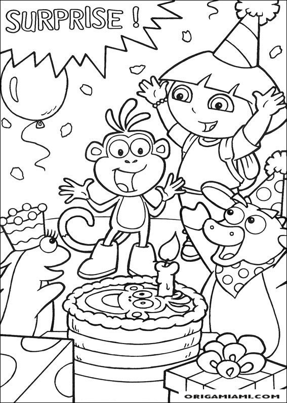 Dora the Explorer coloring page (18)