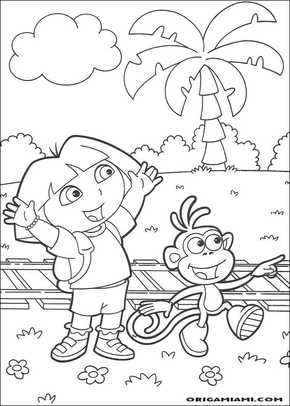 Dora the Explorer coloring page (26)