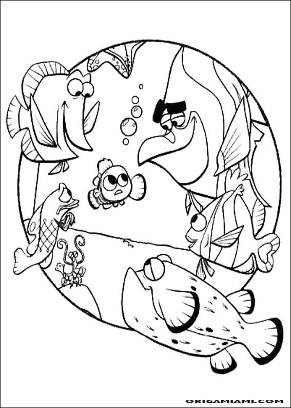 Finding Nemo coloring page (1)