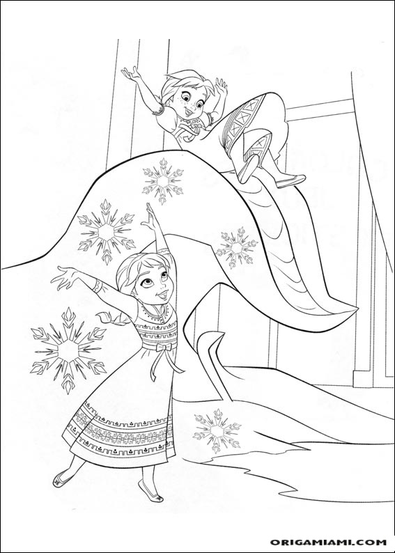 Frozen coloring page (1)