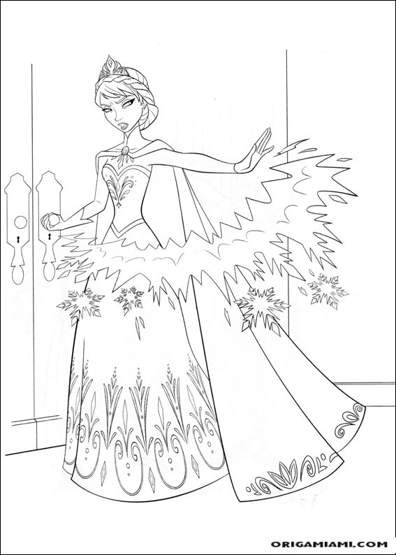 Frozen coloring page (10)