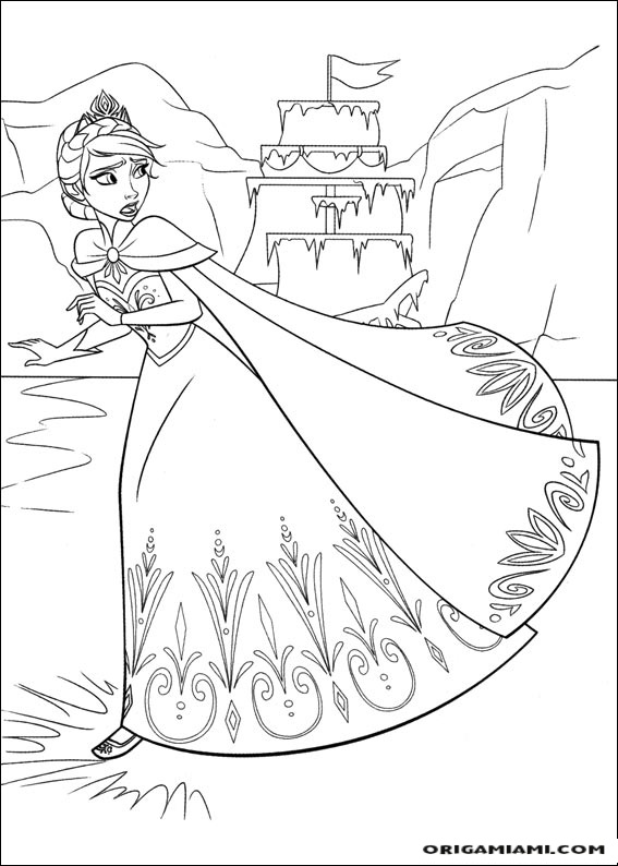 Frozen coloring page (11)