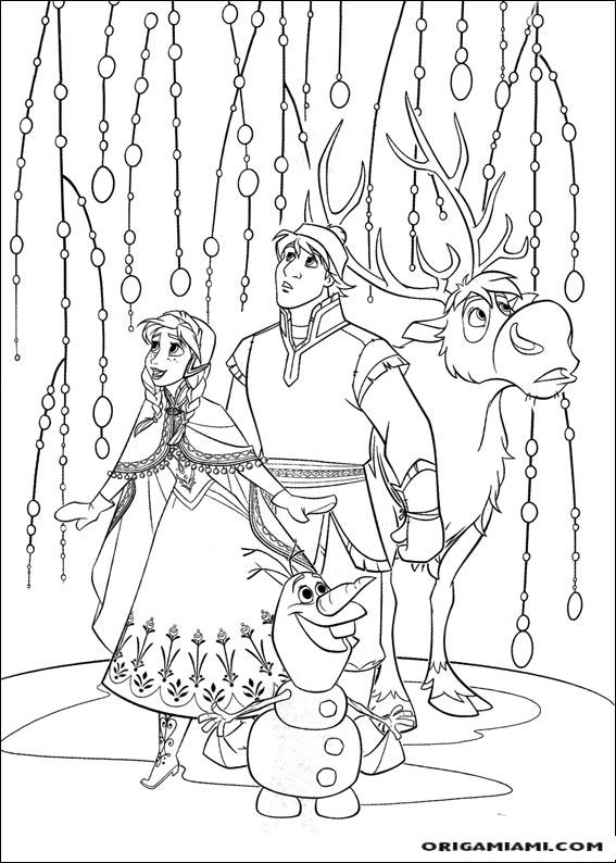 Frozen coloring page (13)