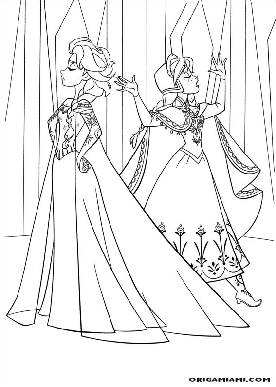 Frozen coloring page (16)