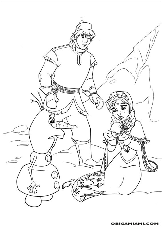 Frozen coloring page (20)