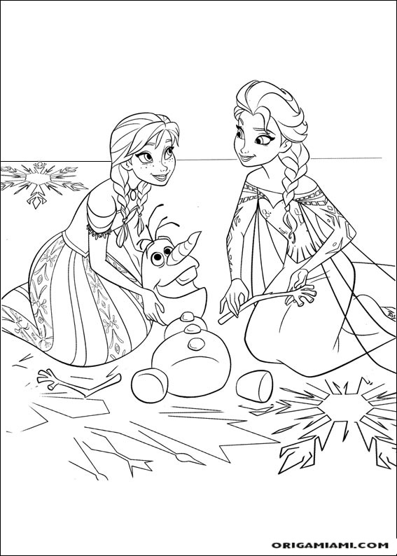 Frozen coloring page (25)