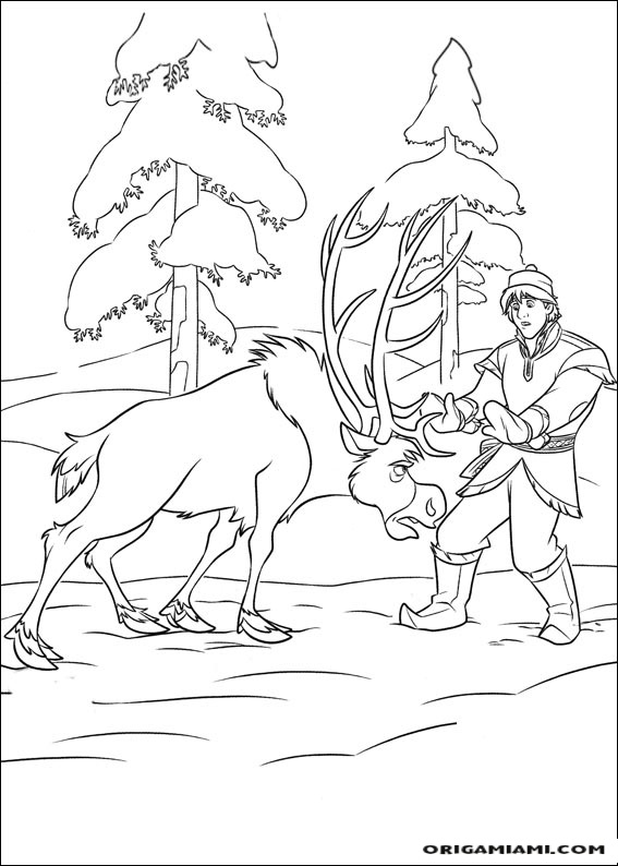 Frozen coloring page (29)